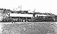 Открытие моста. Прибытие поезда на правый берег Волги